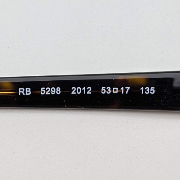🕶️Ray-Ban RB5298 2012 Eyeglasses 53/17 135 /KAA502🕶️ - Picture 3 of 7